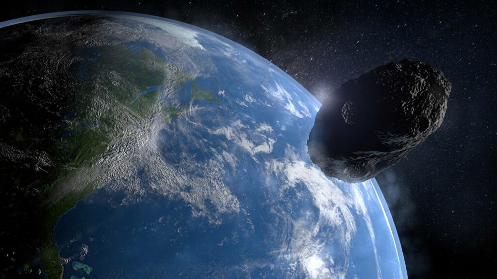 O asteroide passou a uma distância pouco acima a da distância da Terra com a Lua - Créditos: depositphotos.com / alejomiranda