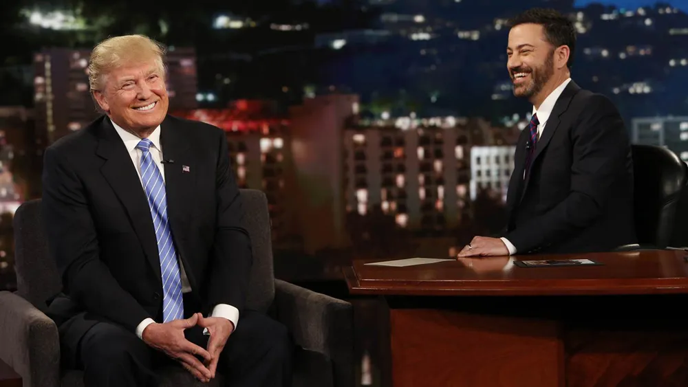 Jimmy Kimmel dobra a aposta contra Donald Trump