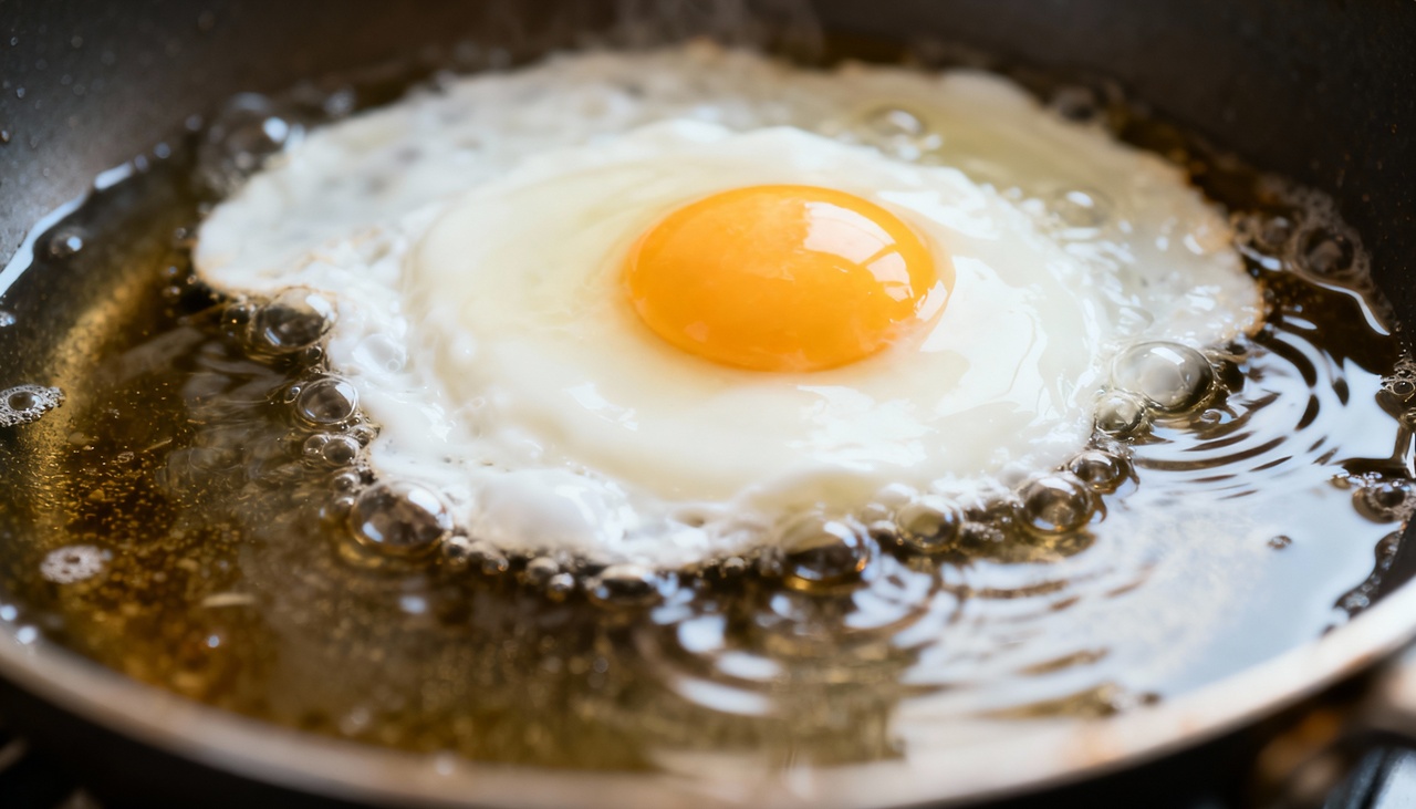 Por que pessoas colocam vinagre na panela ao fritar ovos?