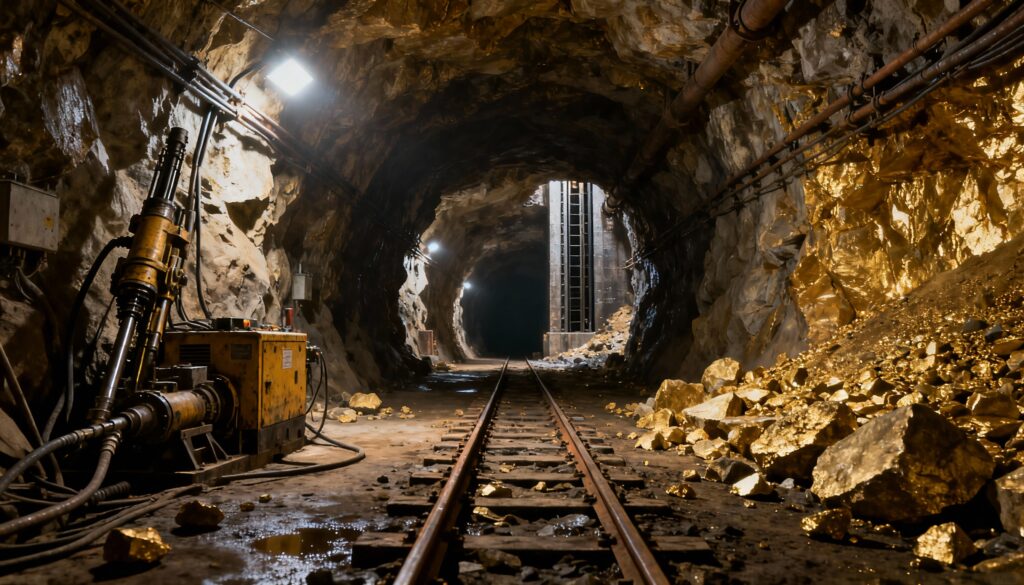 Mais de mil toneladas métricas de ouro localizado na China e depósito subterrâneo