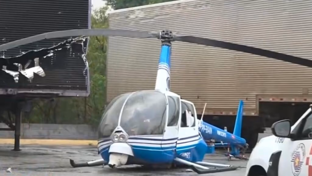 Helicóptero da Band sofre acidente em São Paulo