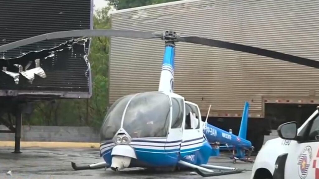 Helicóptero da Band sofre acidente em São Paulo