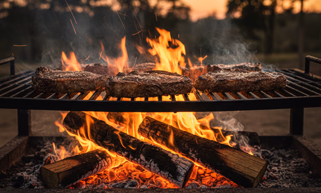 A lenha que realça o sabor da carne e leva seu churrasco para outro nível