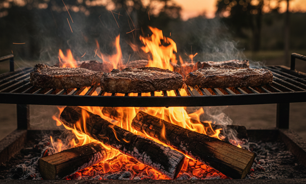 A lenha que realça o sabor da carne e leva seu churrasco para outro nível