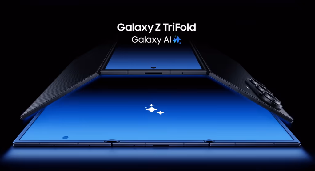 Samsung revela Galaxy Z TriFold, seu celular dobrável com três telas