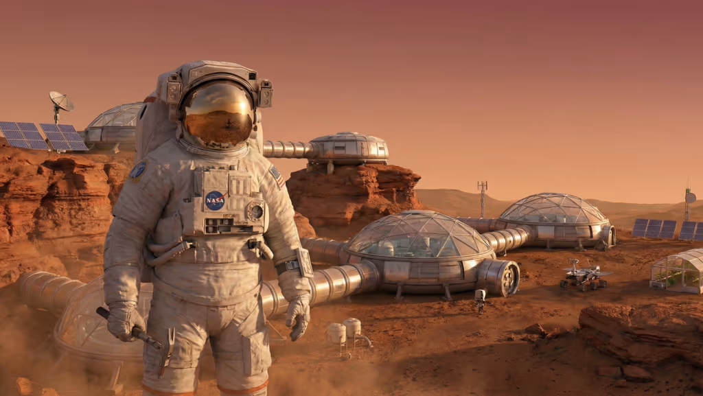 Como a NASA planeja construir casas em Marte usando bactérias terrestres