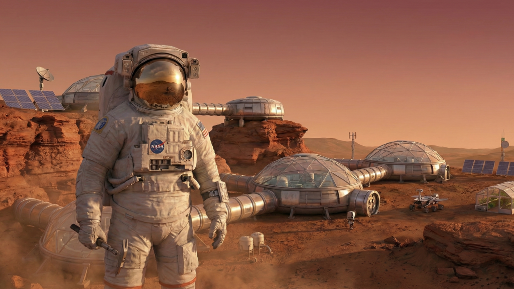 Como a NASA planeja construir casas em Marte usando bactérias terrestres