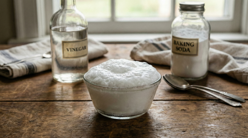 A espuma gerada pela mistura nos dá maior sensação de limpeza