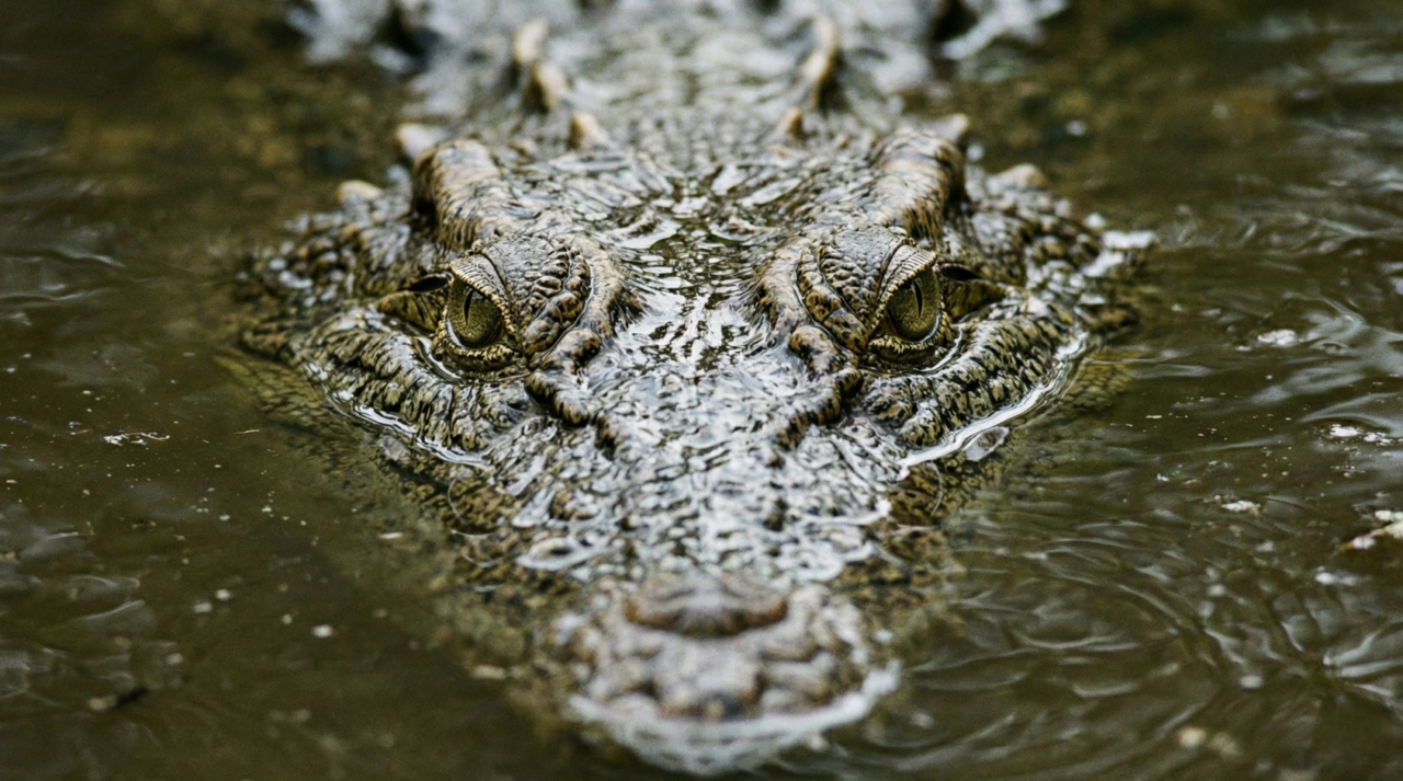 A estratégia silenciosa do crocodilo que pega qualquer presa desprevenida