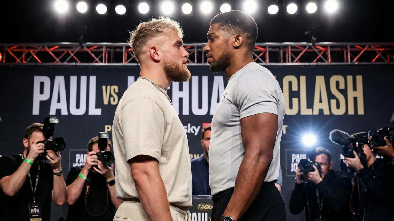 Anthony Joshua nocauteia Jake Paul no 6º round e cala o ginásio