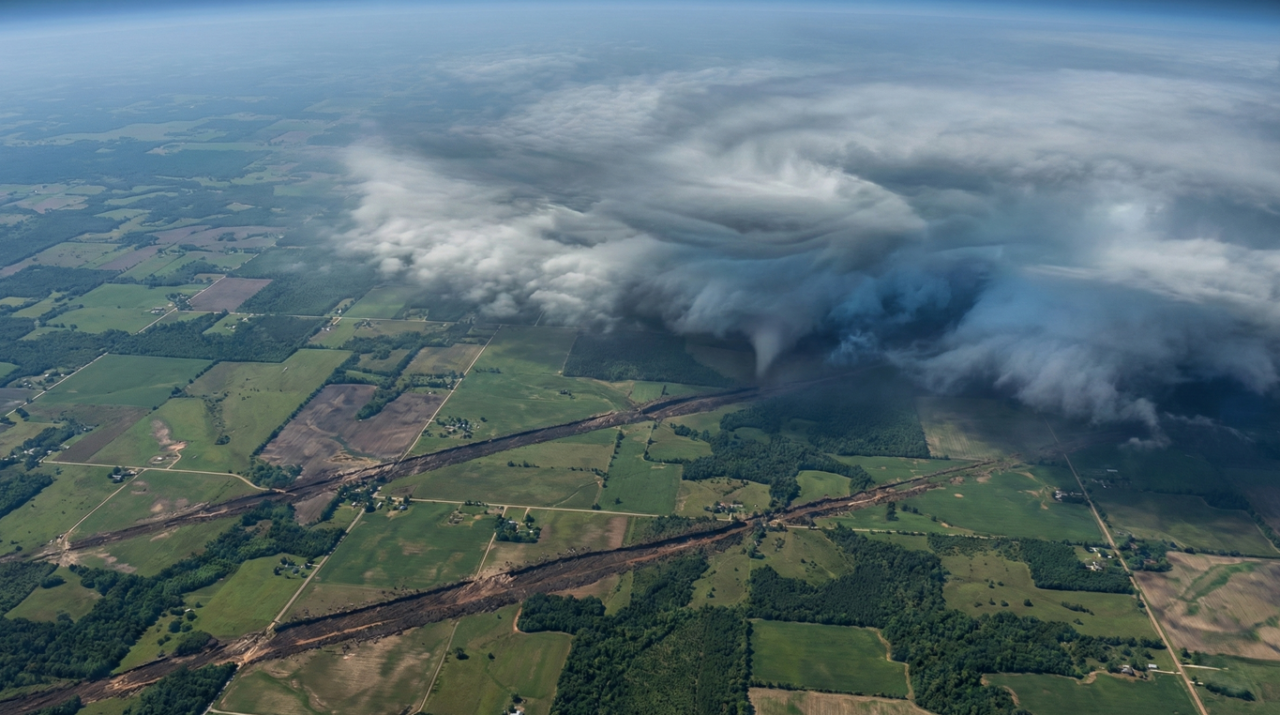 NASA registra duas cicatrizes paralelas na Terra causadas por fenômeno devastador