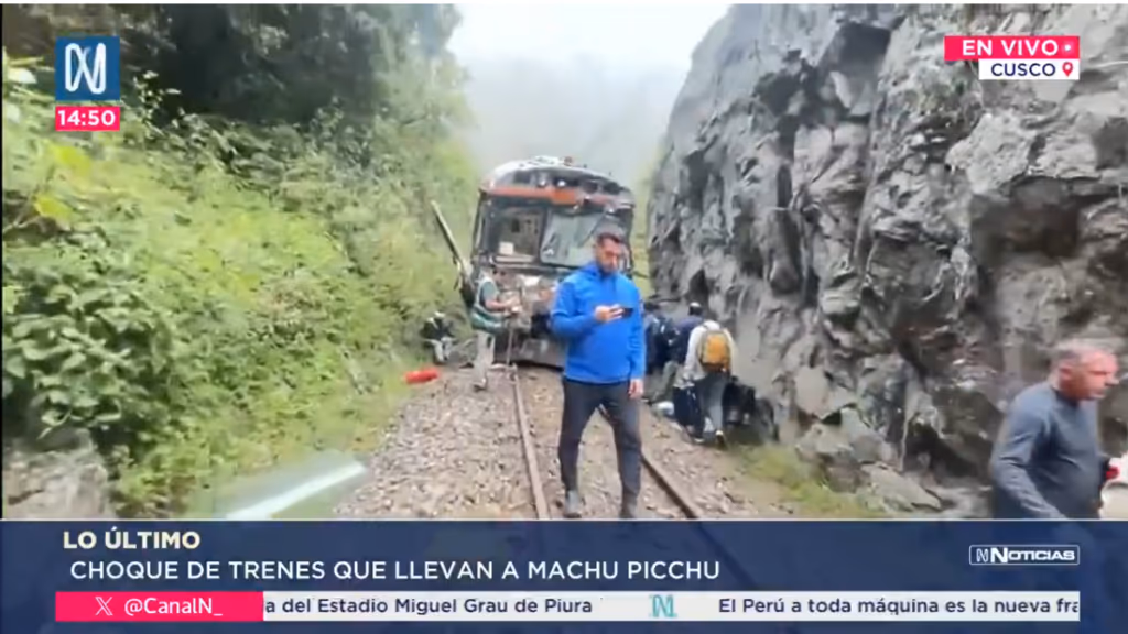 Colisão de trens no caminho para Machu Picchu deixa um morto e 30 feridos