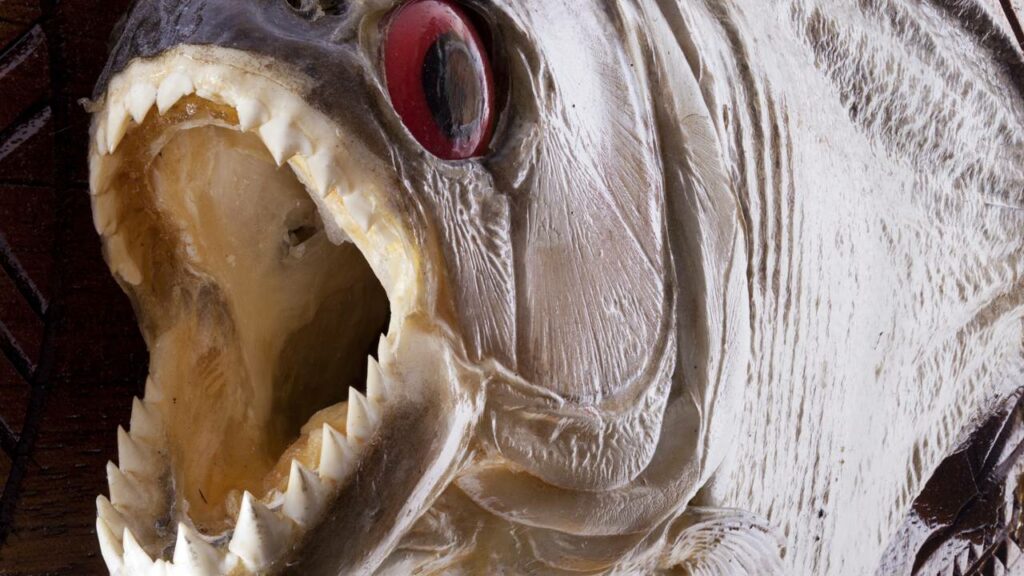 Flagra revela como as piranhas realmente se alimentam