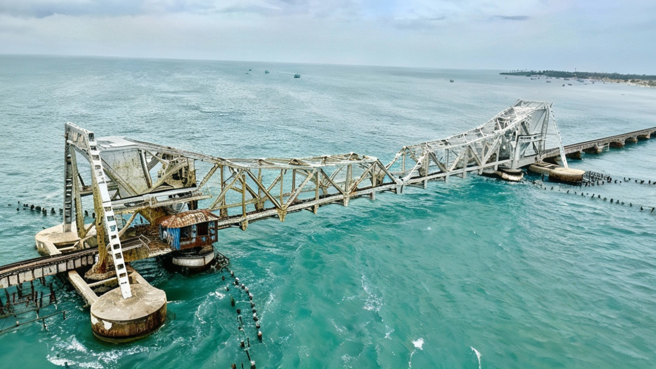 Ponte de Pamban: a história da ferrovia que é uma obra-prima da engenharia em pé há mais de um século