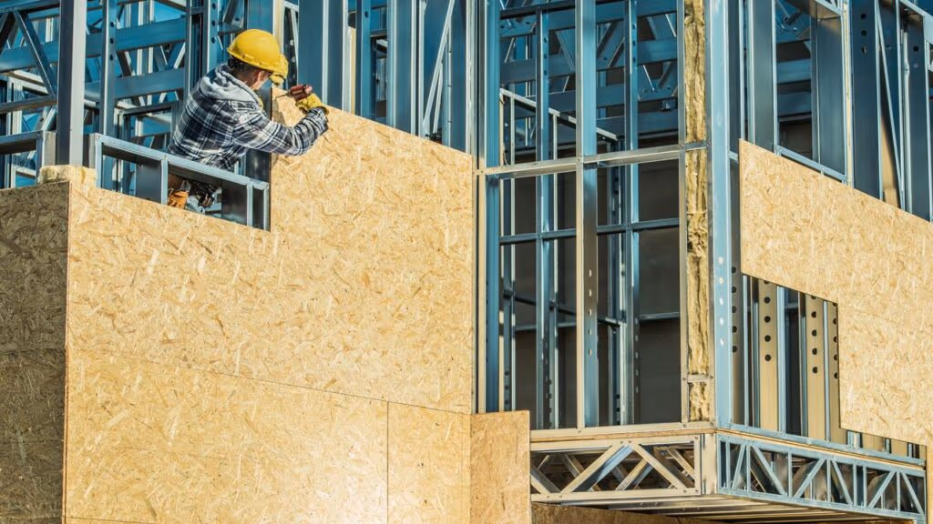 Casal constrói uma casa com mezanino em 4 dias e sem levantar poeira no canteiro