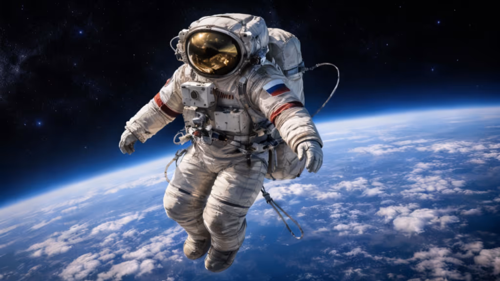 Traje espacial foi jogado no espaço e se tornou um satélite na órbita da Terra