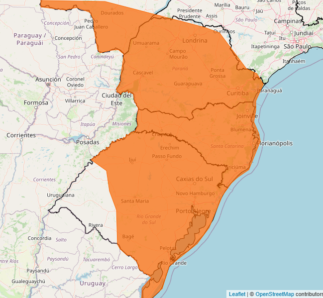 Alerta Inmet para forte tempestade nos dias 10 e 11, veja as regiões