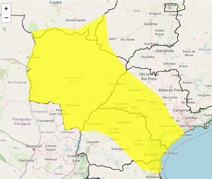 Alerta Inmet para forte tempestade nos dias 11 e 12, veja as regiões