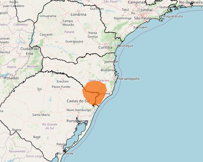 Alerta Inmet para fortes chuvas até as 20h dessa 5°feira, 8