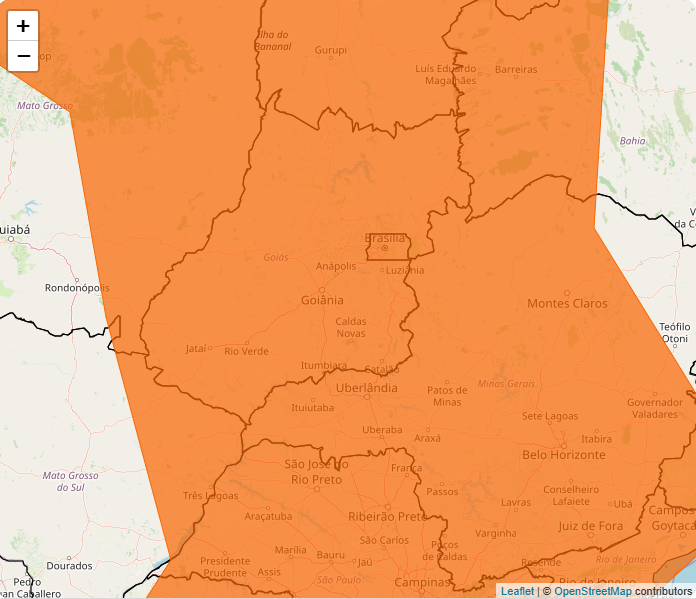Alerta Inmet para risco de forte tempestade até a meia-noite dessa 6°feira, 02