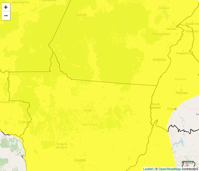 Alerta do Inmet para fortes chuvas nesta 4°feira, 28