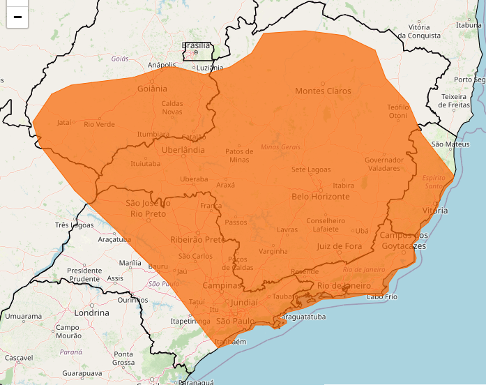 Alerto do Inmet para fortes chuvas nos dias 30 e 31, veja regiões