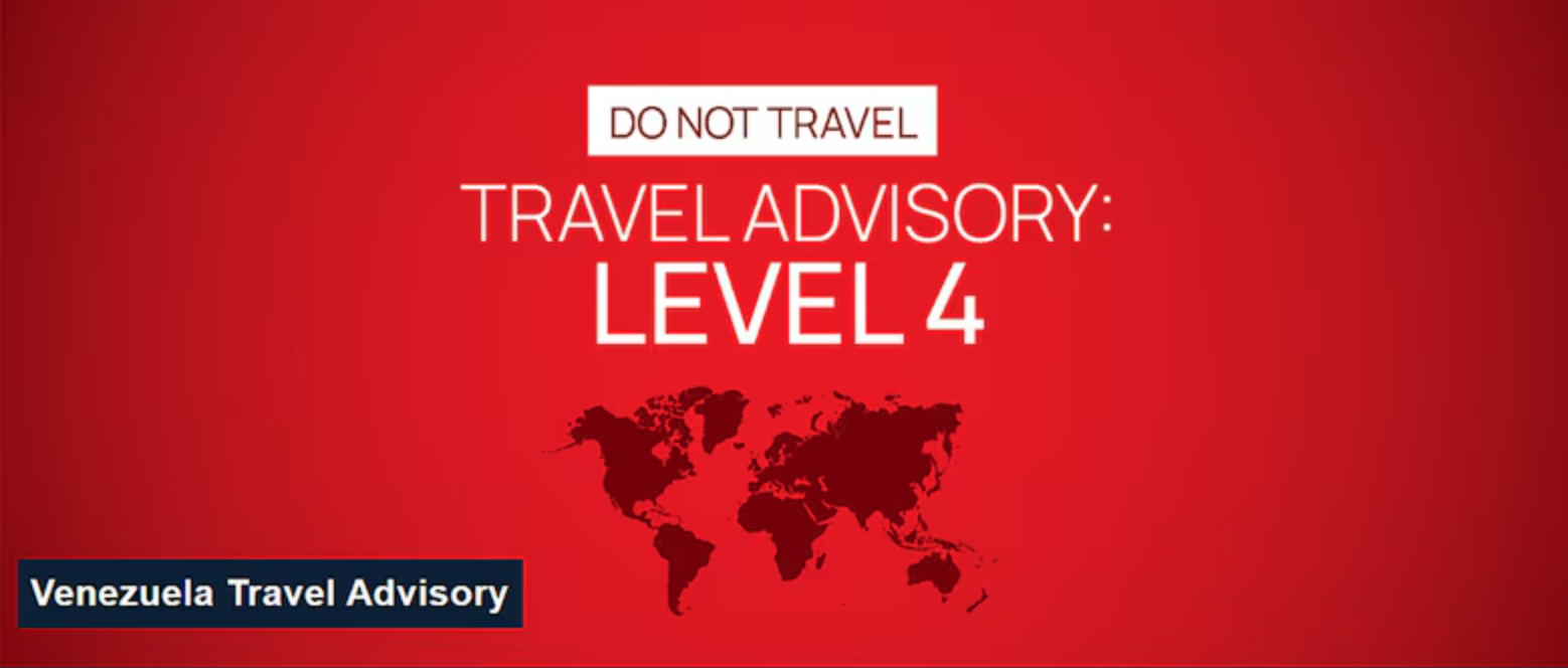 EUA emitem alerta máximo e pedem que americanos deixem Venezuela