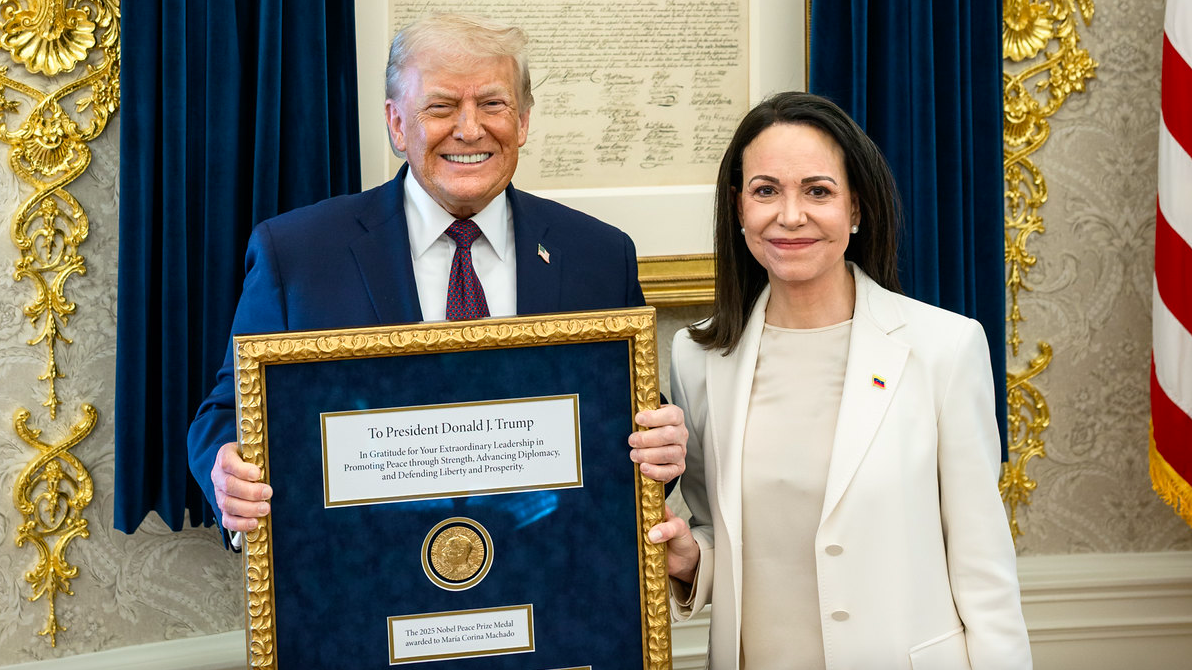 Crusoé: E María Corina deu mesmo o Nobel da Paz para Trump