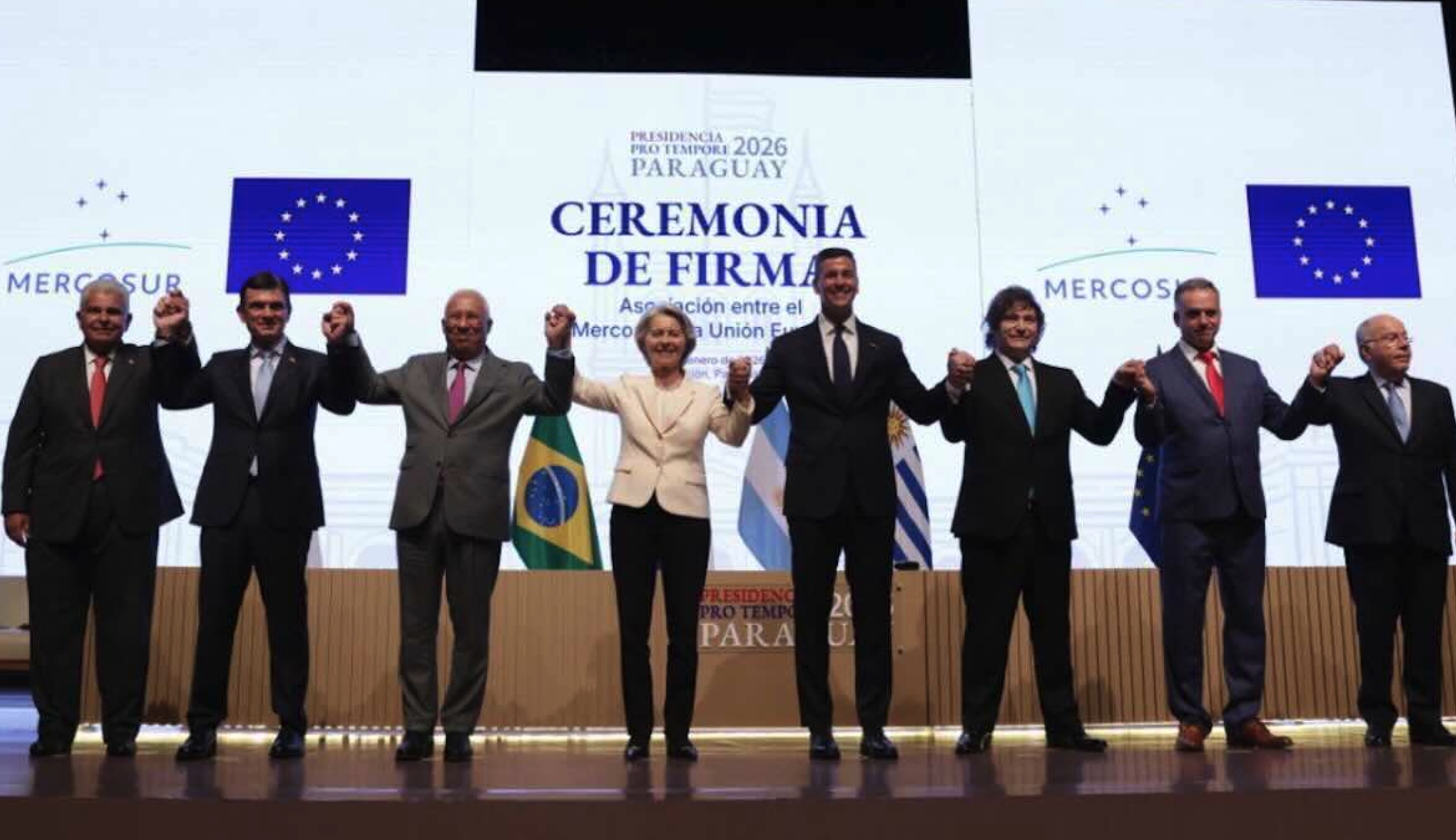 Sem Lula, líderes da UE e do Mercosul assinam acordo após 25 anos