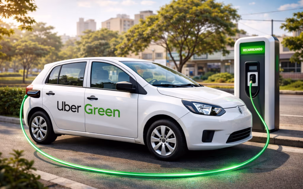 Uber Green no Brasil chega prometendo corridas 100% elétricas e mais sustentáveis