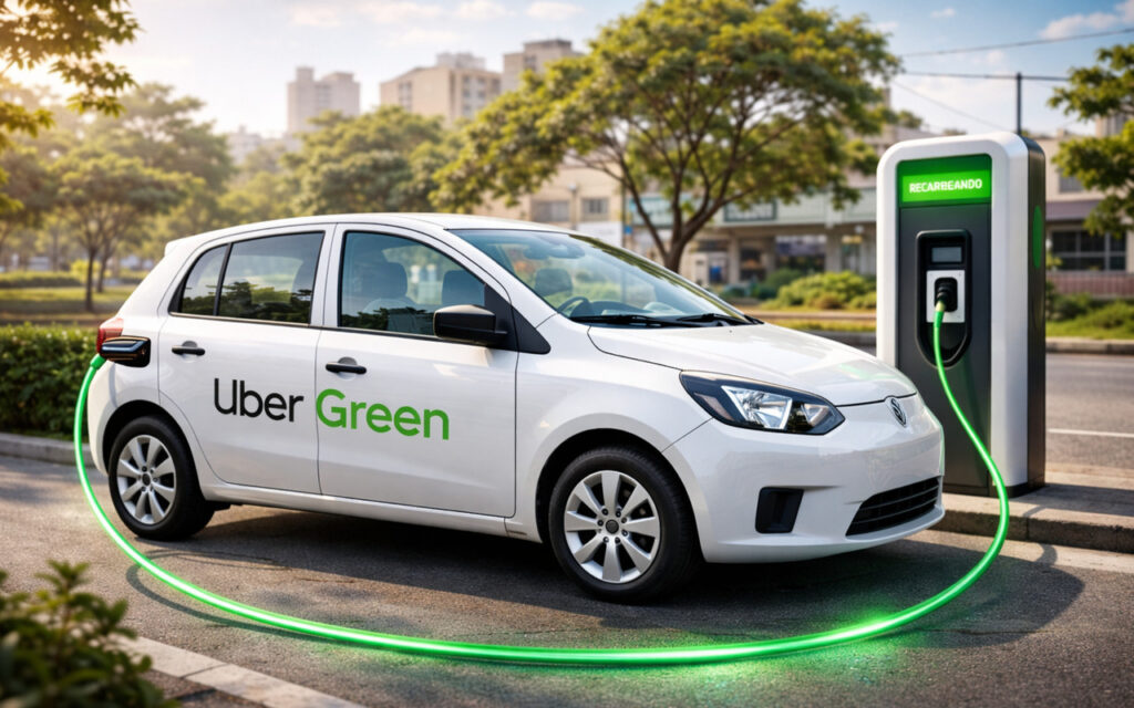Uber Green no Brasil chega prometendo corridas 100% elétricas e mais sustentáveis