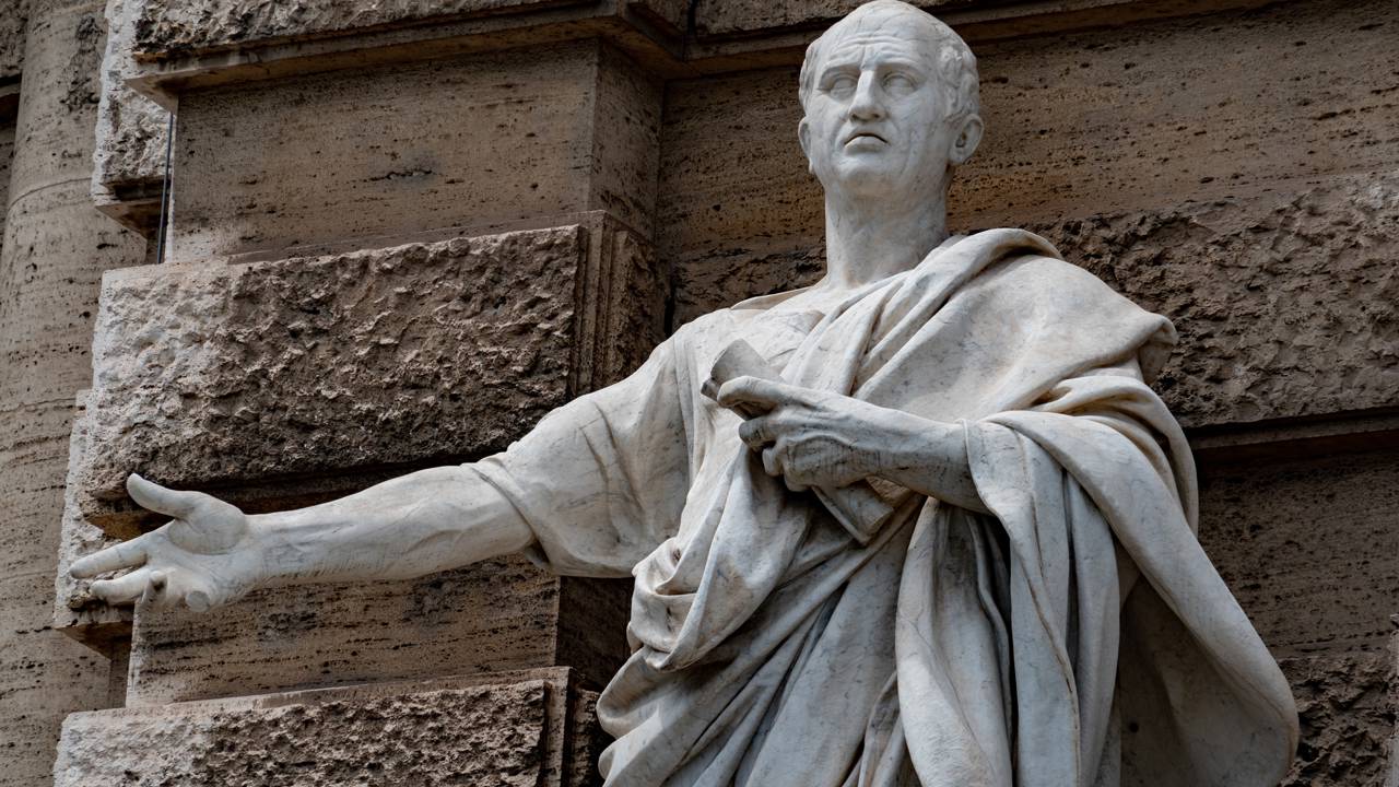 Cícero, filósofo romano, sobre a felicidade: “Uma vida feliz consiste em ter paz de espírito”