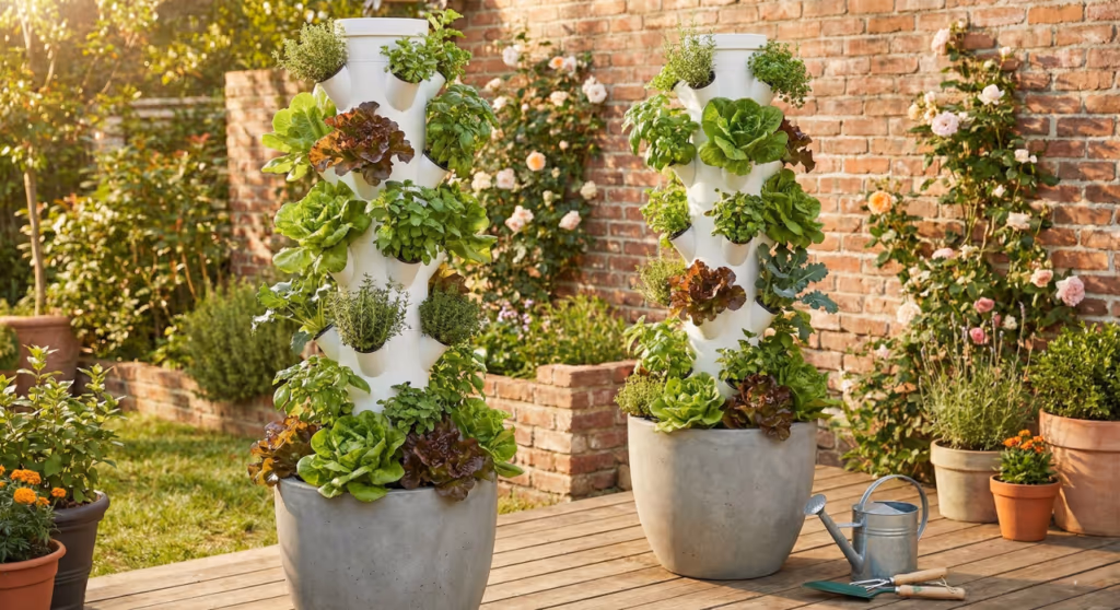 Como fazer uma horta vertical com irrigação usando apenas PVC