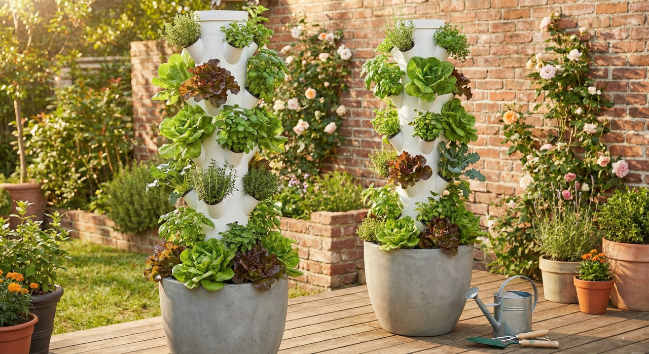 Como fazer uma horta vertical com irrigação usando apenas PVC