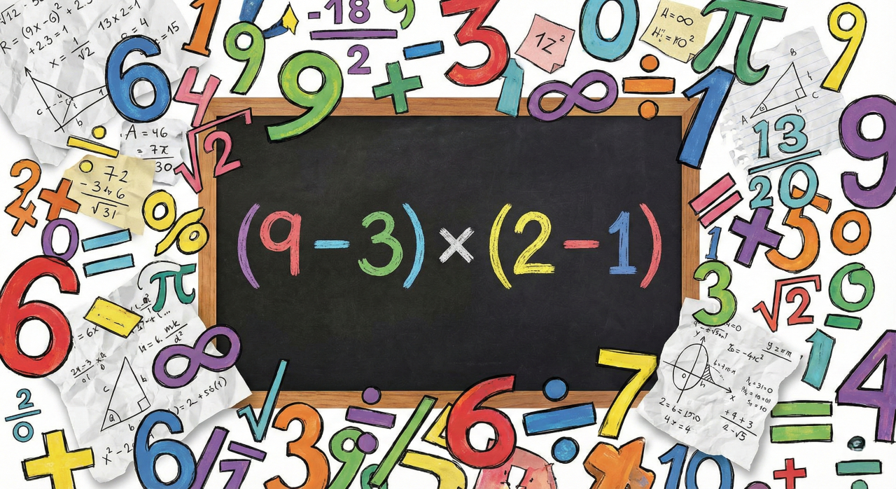 Quanto é (9 – 3)(2 – 1)? Se você erra, talvez precise rever o básico