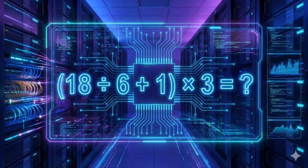 Quanto é (18 ÷ 6 + 1) × 3? Uma equação que tira o sono até do mais esperto