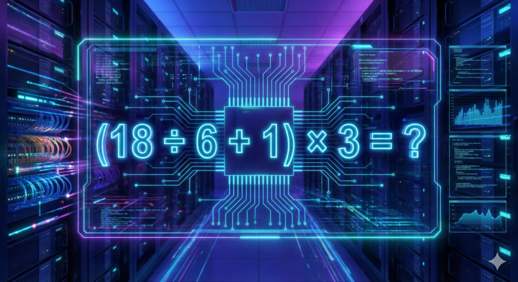 Quanto é (18 ÷ 6 + 1) × 3? Uma equação que tira o sono até do mais esperto