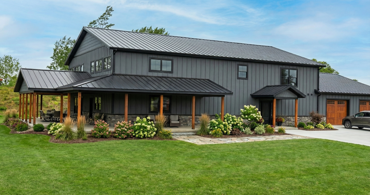 Dois homens constroem casa dos sonhos gigantesca em apenas 1 ano