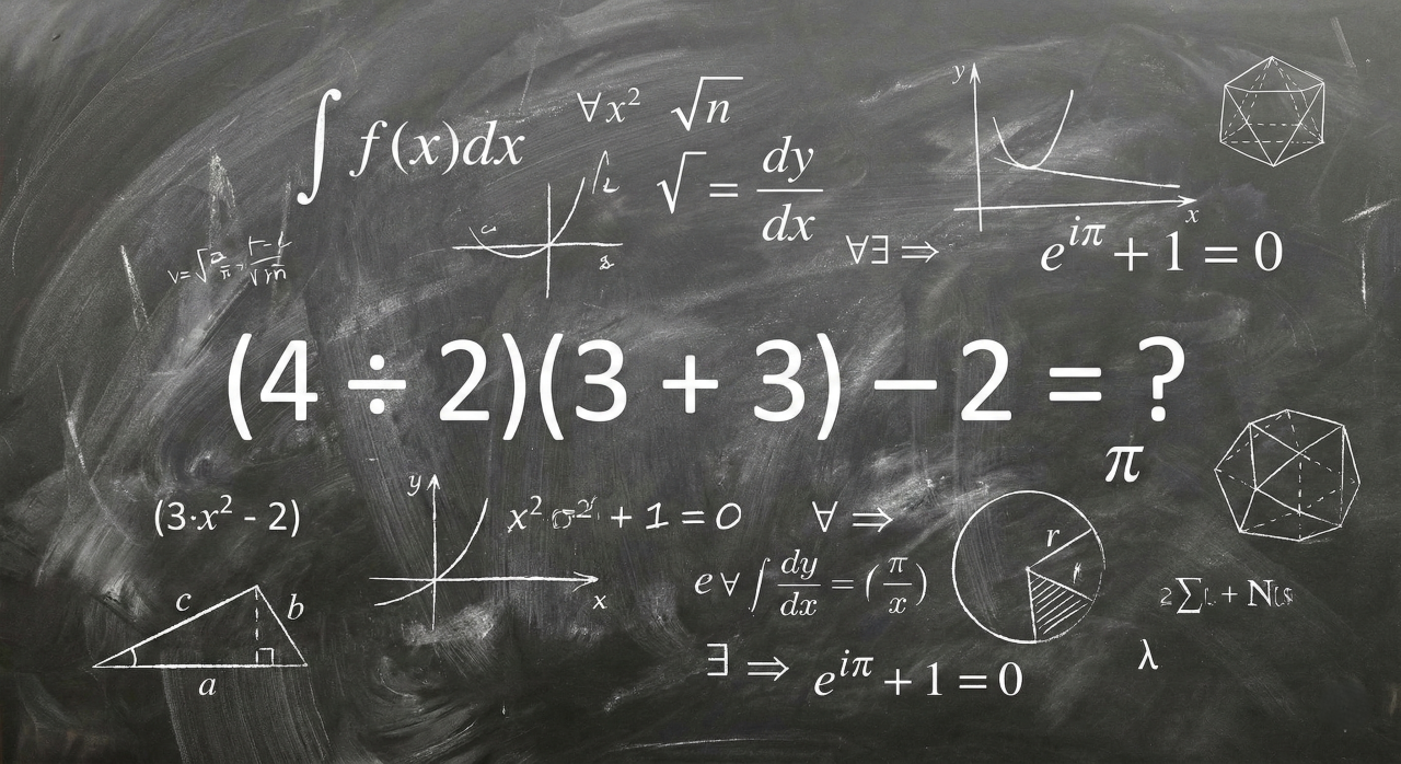 Você consegue resolver a equação (4 ÷ 2)(3 + 3) – 2 em menos de 26 segundos?
