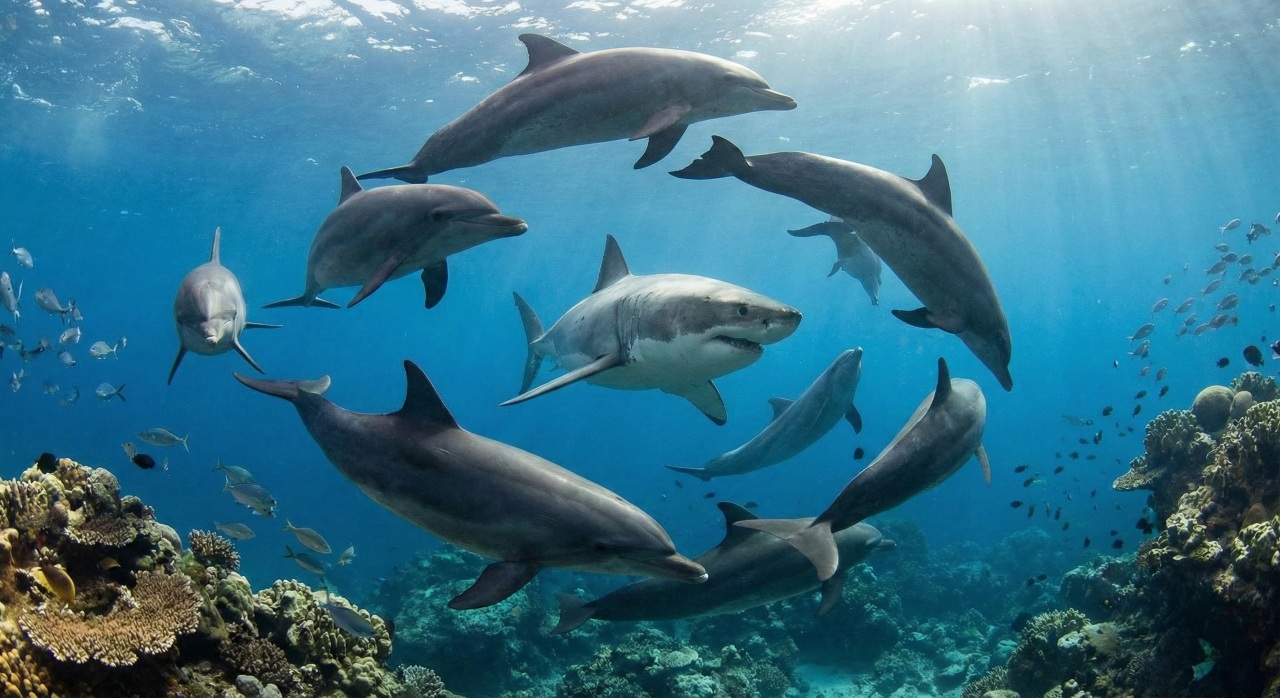 Por que tubarões tem medo e evitam atacar golfinhos?