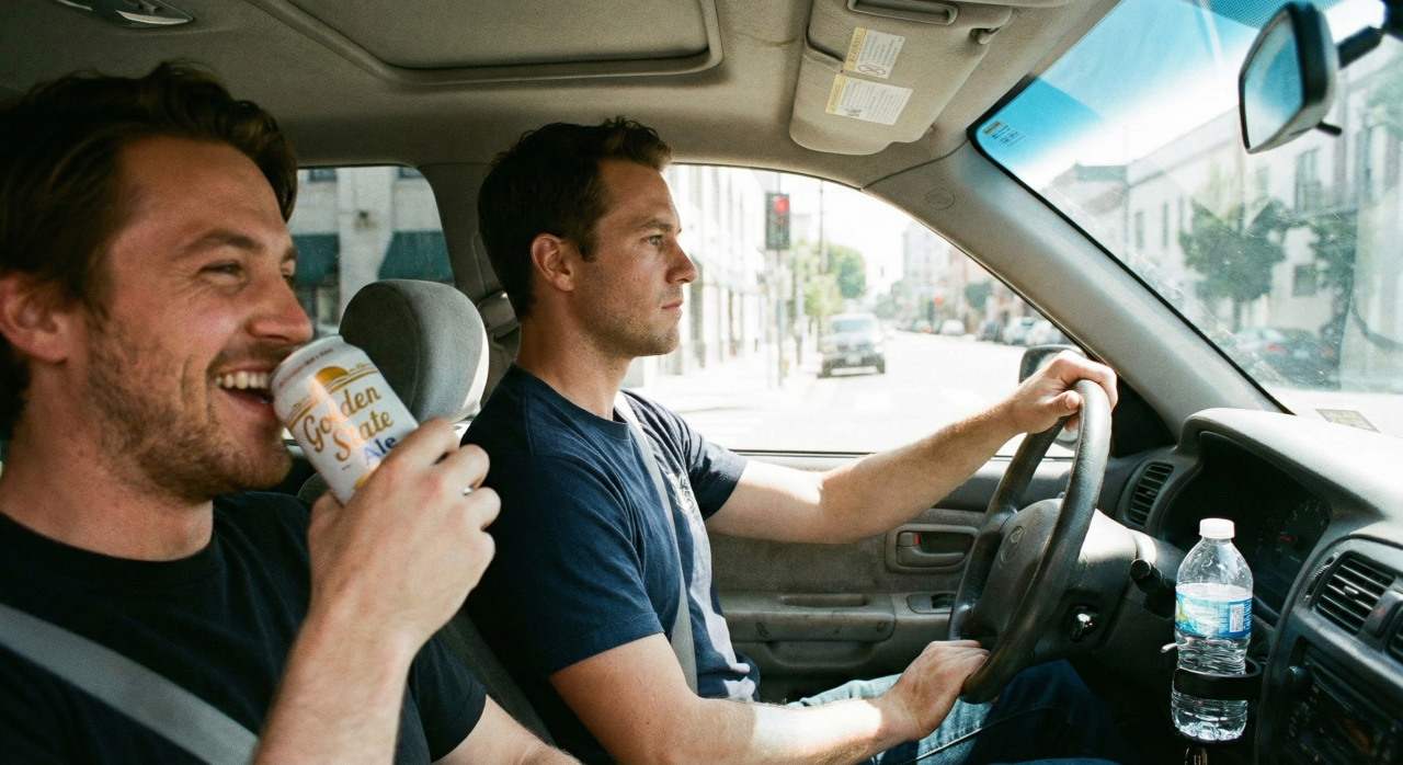 O que diz a lei quando apenas os passageiros estão bebendo álcool?