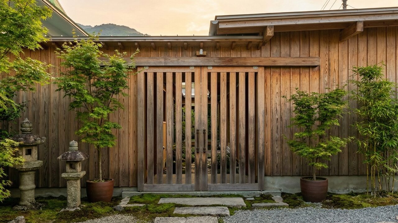 Essa pequena casa de madeira em Okinawa desafia tufões e ainda melhora com o passar do tempo