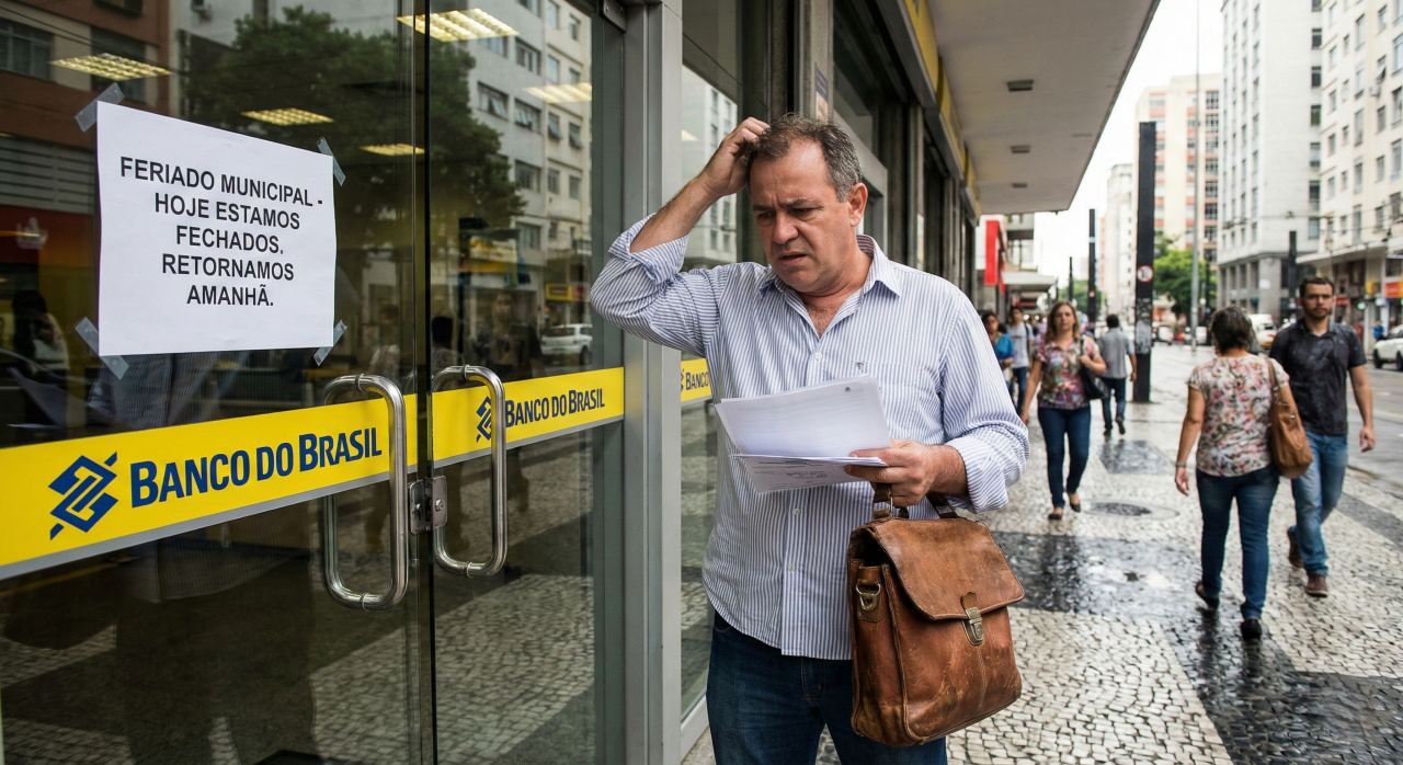 Bancos estarão fechados dia 26/01, segunda-feira