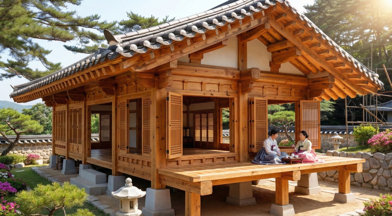 Casa quente e fria coreana é fria no verão e quente no inverno