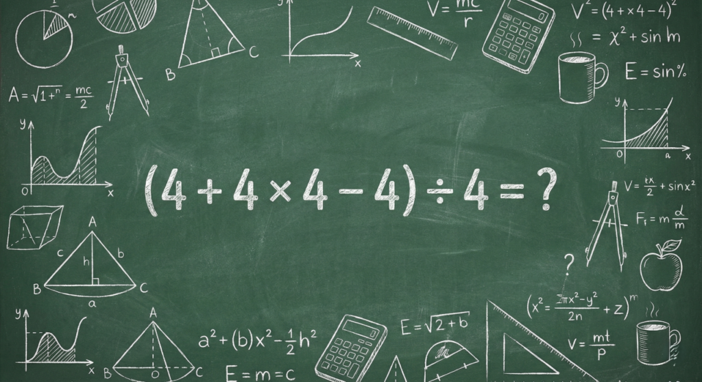 Quanto é (4 + 4 × 4 – 4) ÷ 4? A conta que engana alunos e até professores