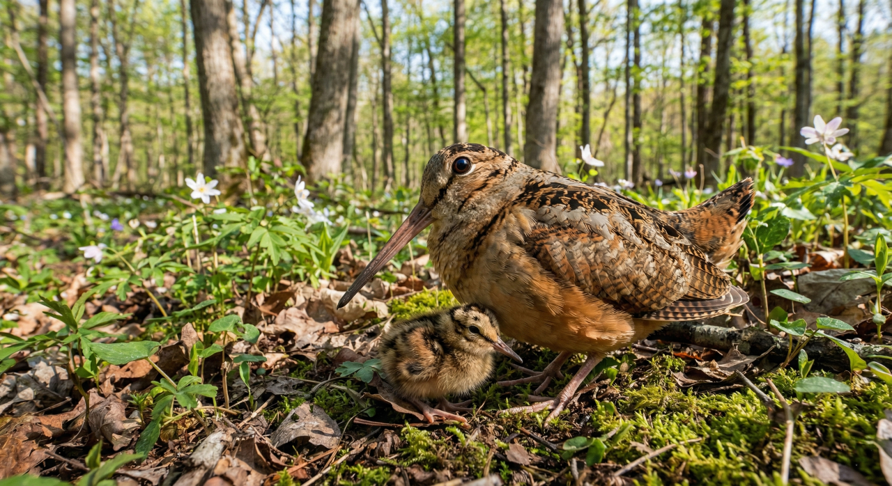 O que significa a dança da galinhola-americana segundo a ciência e por que ela faz minhocas saírem da terra em segundos