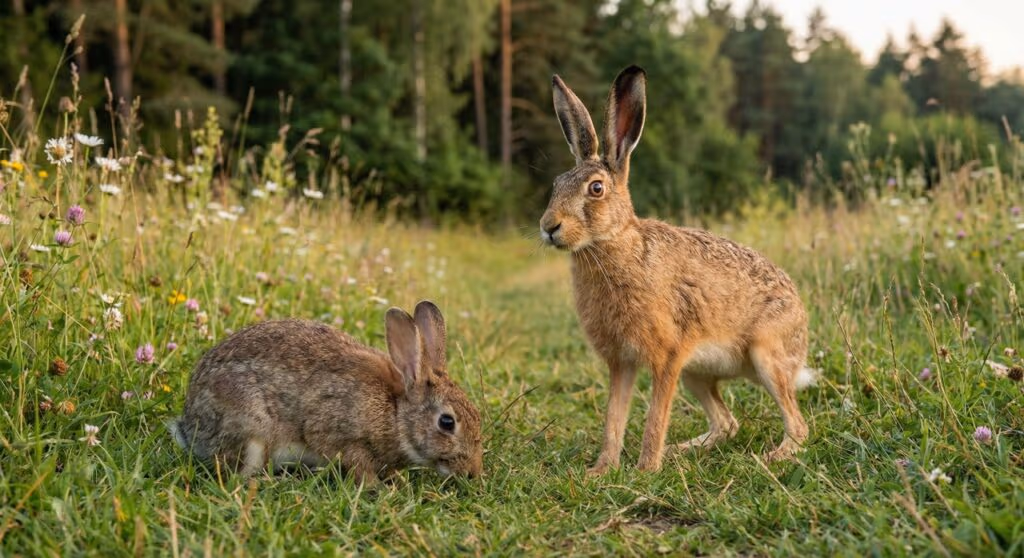 Qual a diferença entre coelhos e lebres?