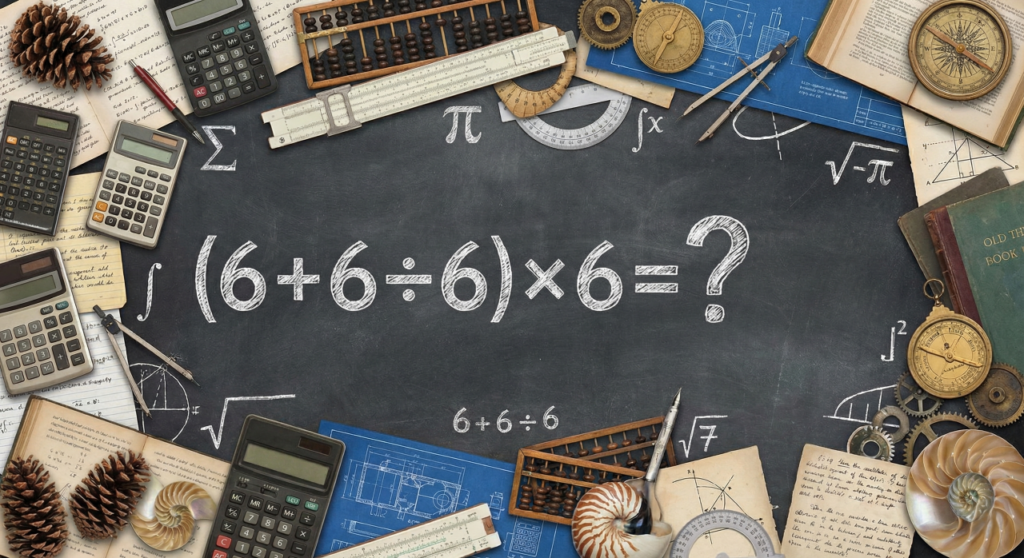 Quanto é (6 + 6 ÷ 6) × 6? Essa expressão com vários números 6 deixa muitos sem dormir