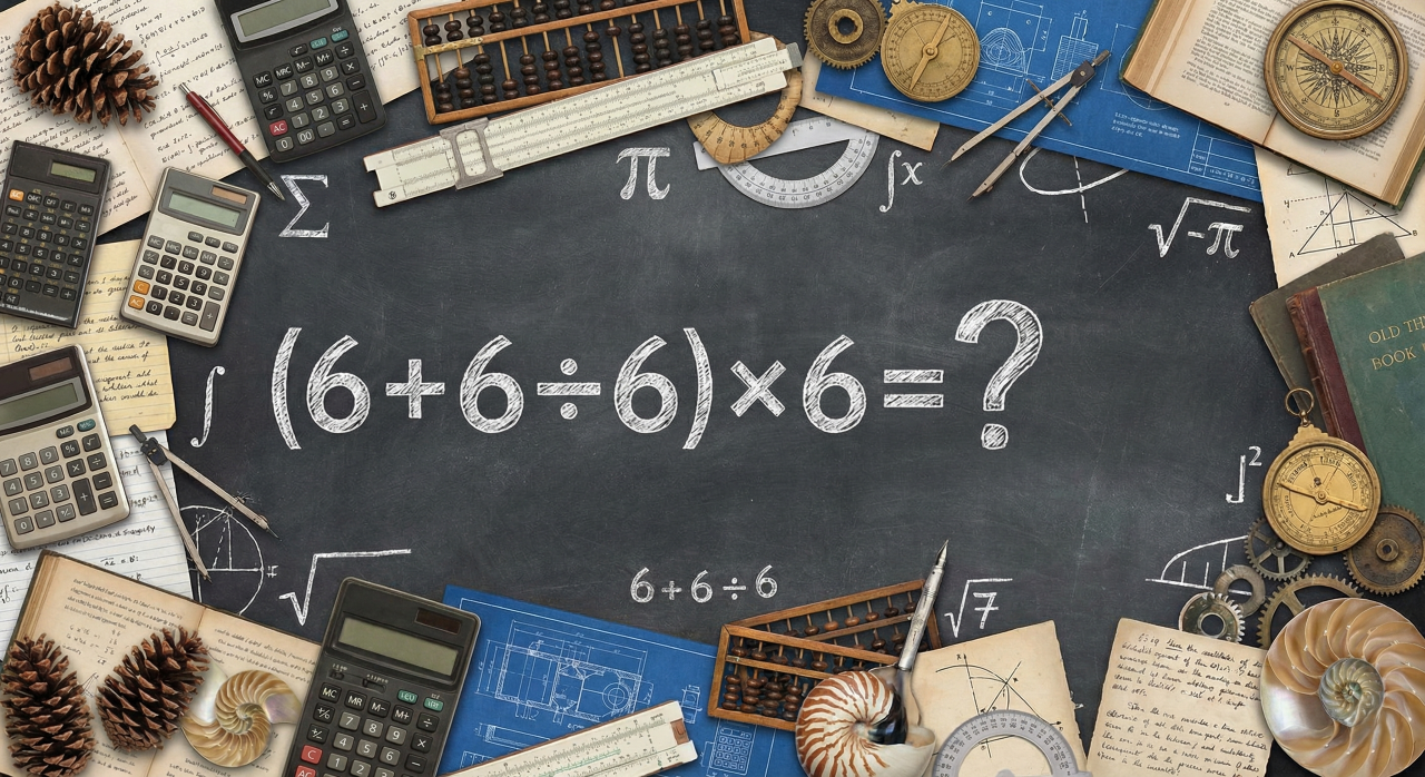 Quanto é (6 + 6 ÷ 6) × 6? Essa expressão com vários números 6 deixa muitos sem dormir