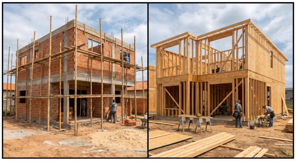 Por que não construímos casas como os norte-americanos?